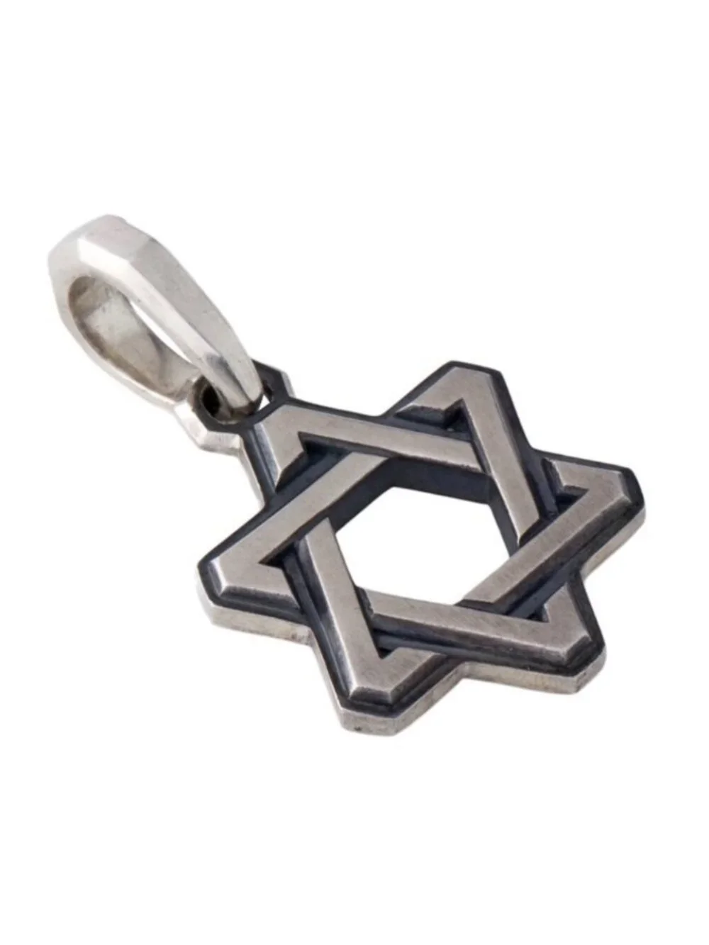DAVID YURMAN STERLING SILVER 925 DECO STAR OF DAVID PENDANT